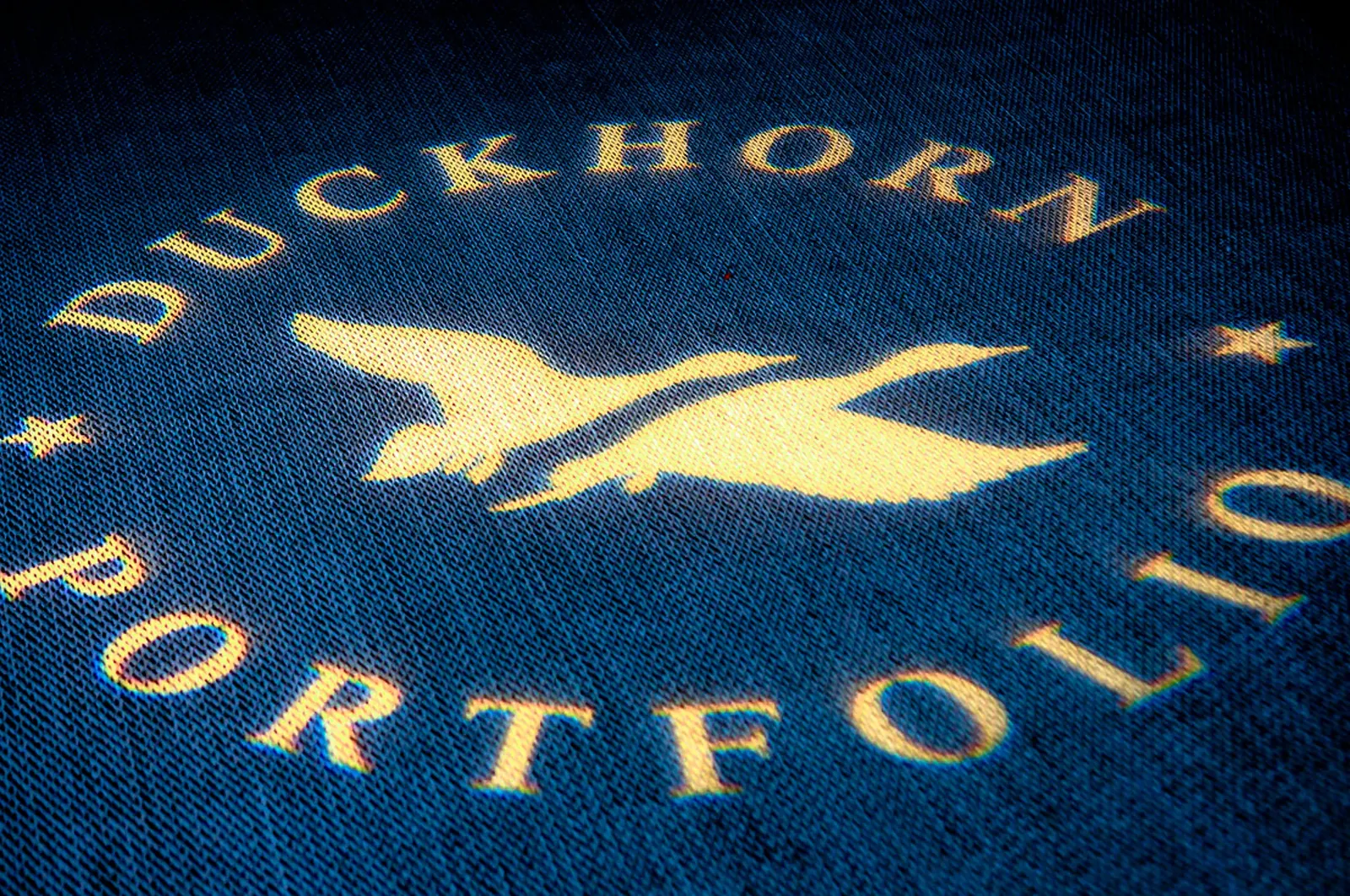 Custom gobo projection at Duckhorn Vineyards